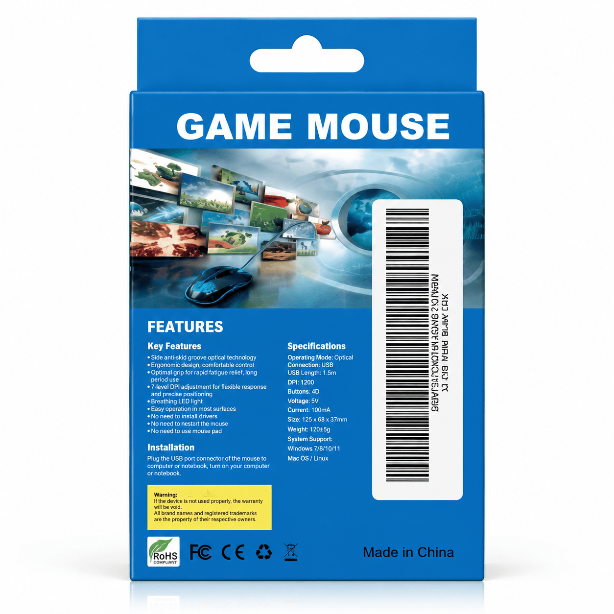 Gaming Mouse – High Precision USB Wired Mouse SariQart