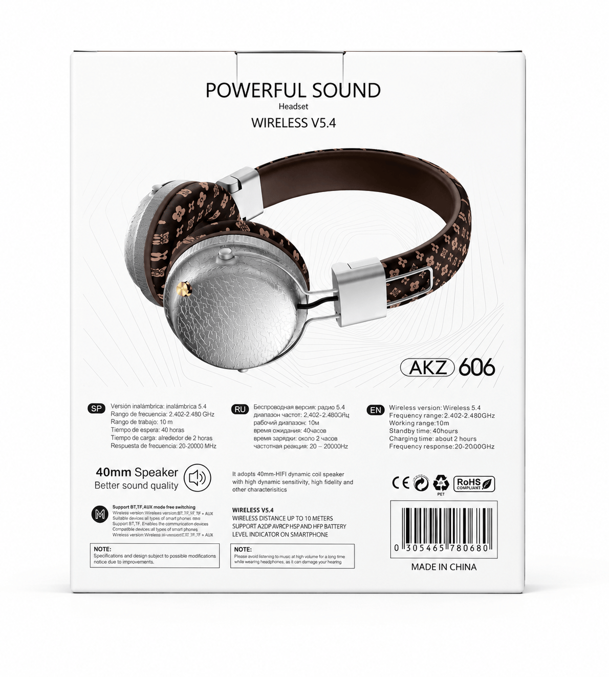 PURE BASS Wireless Headset (AKZ 606) SariQart