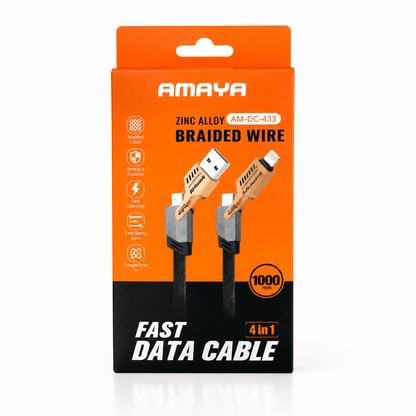 AMAYA ACD-X51 Zinc Alloy Braided Fast Charging Cable SariQart