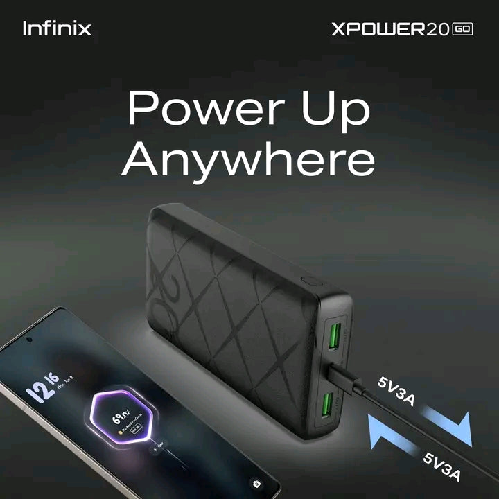 Infinix 20000mAh Power Bank SariQartSariQart Kogi State