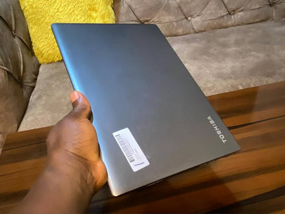 Toshiba Portege Z30-A laptop with Core i7 processor, 8GB RAM, 256GB SSD, and touchscreen display.