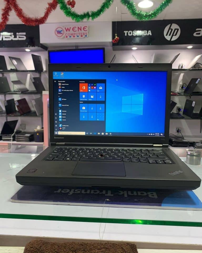 Lenovo ThinkPad T440P business laptop with black keyboard and screen, featuring a sleek design and durable build from SariQart.