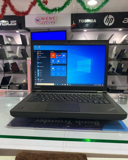 Lenovo ThinkPad T440P business laptop with black keyboard and screen, featuring a sleek design and durable build from SariQart.